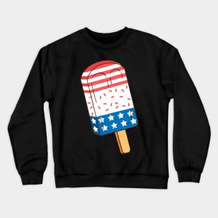 4th of July Popsicle, Red White and Blue Summer Popsicle Crewneck Sweatshirt